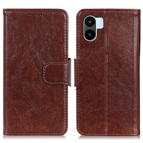 Funda de Cuero Cartera con Soporte Carcasa N05P para Xiaomi Redmi A2 Plus Marron