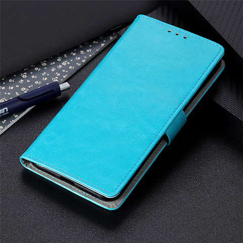 Funda de Cuero Cartera con Soporte Carcasa N07 para Huawei P40 Azul Cielo