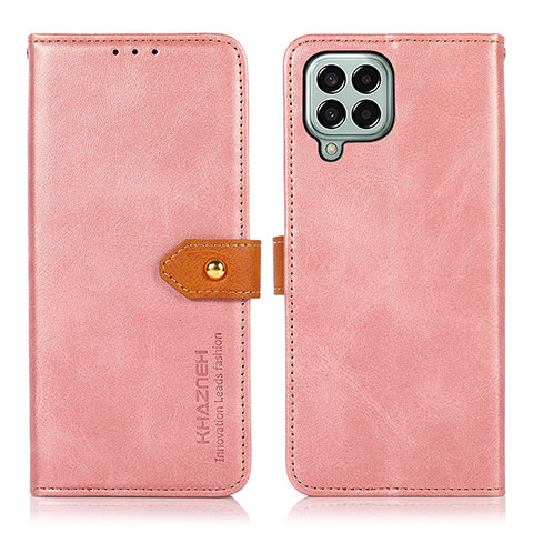 Funda de Cuero Cartera con Soporte Carcasa N07P para Samsung Galaxy M33 5G Rosa