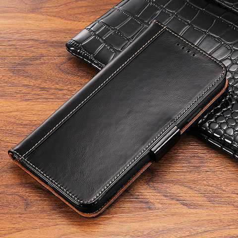 Funda de Cuero Cartera con Soporte Carcasa P04 para Apple iPhone Xs Max Negro