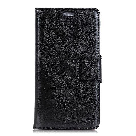 Funda de Cuero Cartera con Soporte Carcasa para Alcatel 3V Negro