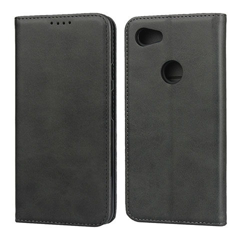 Funda de Cuero Cartera con Soporte Carcasa para Google Pixel 3a Negro