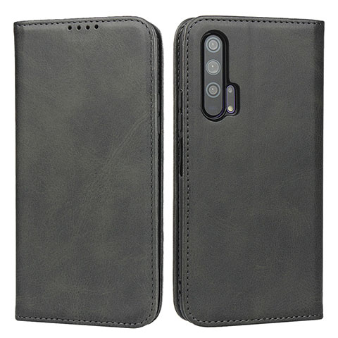 Funda de Cuero Cartera con Soporte Carcasa para Huawei Honor 20 Pro Negro