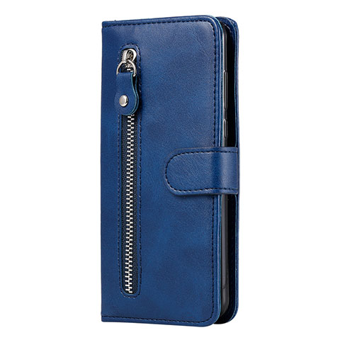 Funda de Cuero Cartera con Soporte Carcasa para Huawei Honor 9A Azul