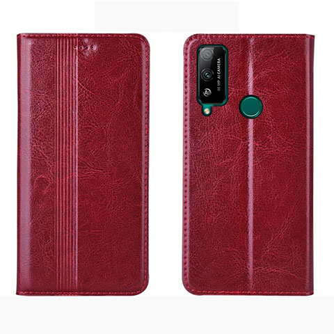 Funda de Cuero Cartera con Soporte Carcasa para Huawei Honor Play4T Rojo