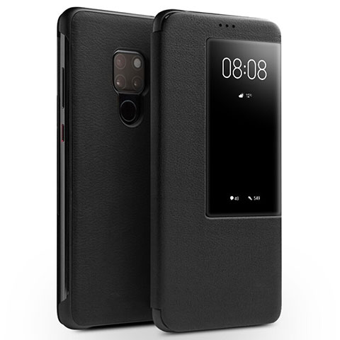 Funda de Cuero Cartera con Soporte Carcasa para Huawei Mate 20 Negro