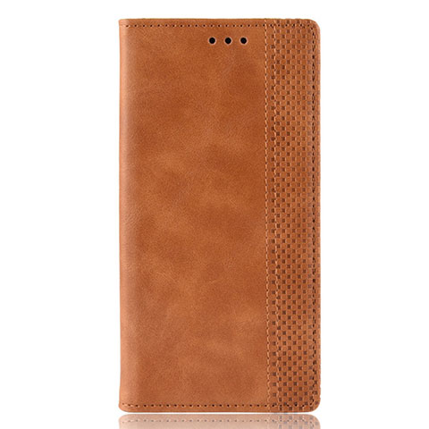 Funda de Cuero Cartera con Soporte Carcasa para Huawei P Smart (2020) Marron