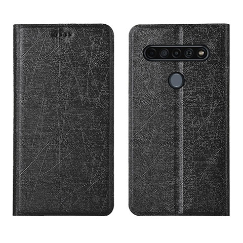 Funda de Cuero Cartera con Soporte Carcasa para LG K51S Negro