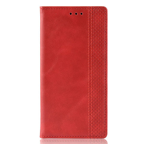 Funda de Cuero Cartera con Soporte Carcasa para Motorola Moto G Stylus Rojo