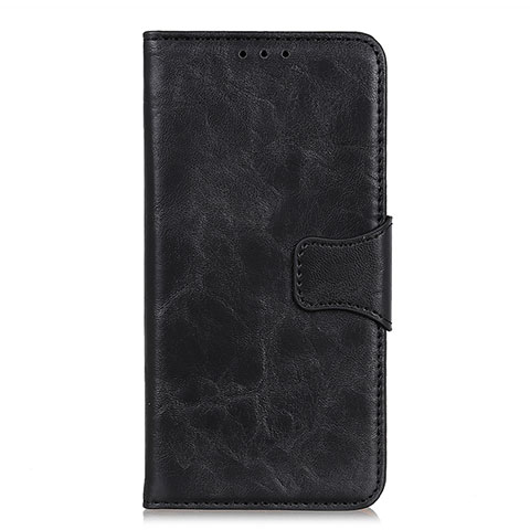 Funda de Cuero Cartera con Soporte Carcasa para Motorola Moto One Fusion Negro