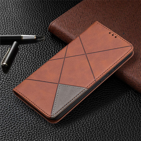 Funda de Cuero Cartera con Soporte Carcasa para Nokia 3.4 Marron