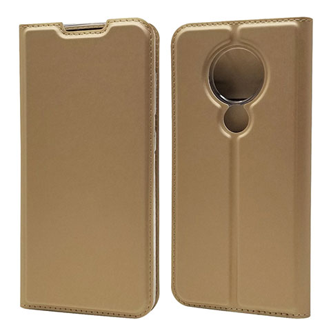 Funda de Cuero Cartera con Soporte Carcasa para Nokia 7.2 Oro