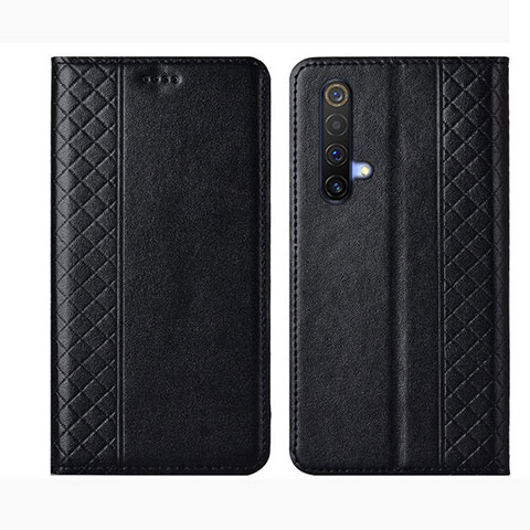 Funda de Cuero Cartera con Soporte Carcasa para Realme X50m 5G Negro