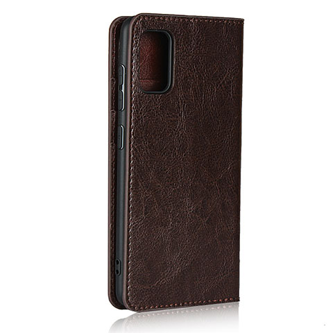 Funda de Cuero Cartera con Soporte Carcasa para Samsung Galaxy A41 Marron