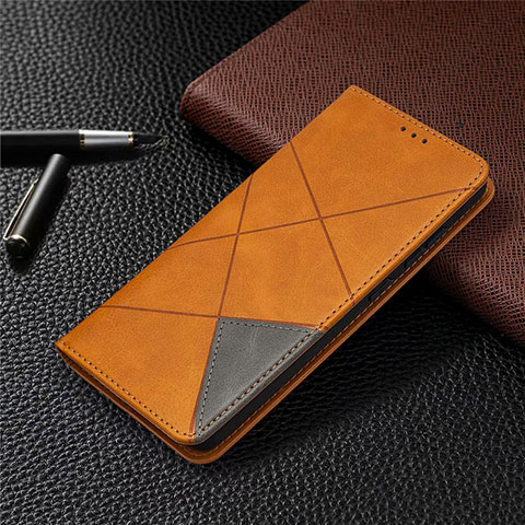 Funda de Cuero Cartera con Soporte Carcasa para Samsung Galaxy S20 FE 5G Marron Claro