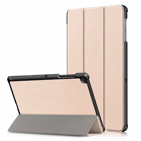 Funda de Cuero Cartera con Soporte Carcasa para Samsung Galaxy Tab S5e 4G 10.5 SM-T725 Oro