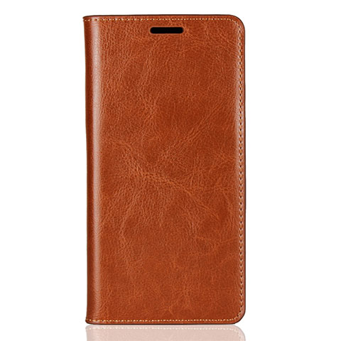 Funda de Cuero Cartera con Soporte Carcasa para Sony Xperia XZ2 Naranja