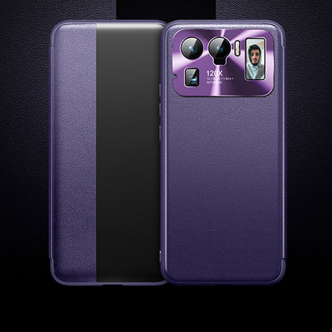 Funda de Cuero Cartera con Soporte Carcasa para Xiaomi Mi 11 Ultra 5G Morado