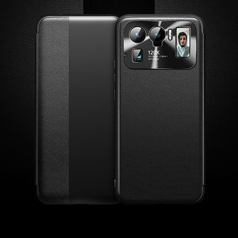 Funda de Cuero Cartera con Soporte Carcasa para Xiaomi Mi 11 Ultra 5G Negro