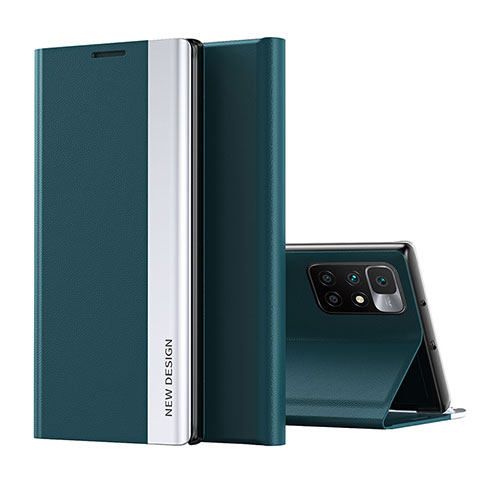Funda de Cuero Cartera con Soporte Carcasa Q01H para Xiaomi Redmi Note 11 4G (2021) Verde