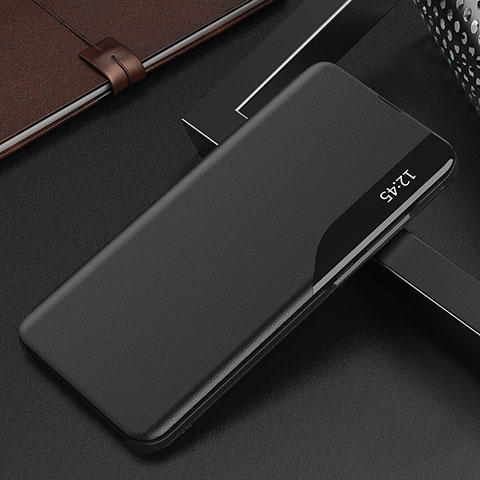 Funda de Cuero Cartera con Soporte Carcasa Q03H para Xiaomi Redmi Note 9 Pro Negro