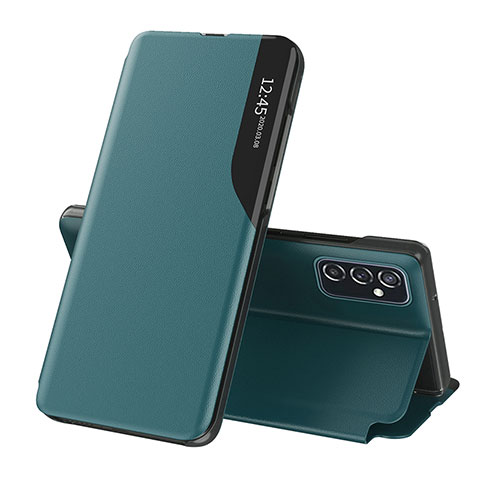 Funda de Cuero Cartera con Soporte Carcasa QH1 para Samsung Galaxy M23 5G Verde