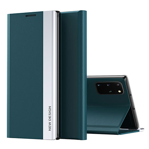 Funda de Cuero Cartera con Soporte Carcasa QH1 para Samsung Galaxy S20 Plus 5G Verde