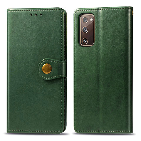 Funda de Cuero Cartera con Soporte Carcasa S05D para Samsung Galaxy S20 FE (2022) 5G Verde