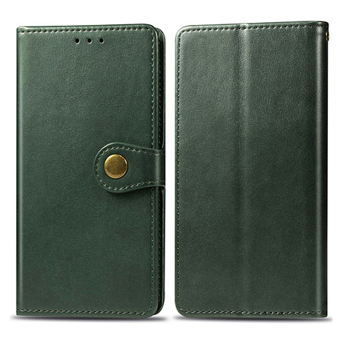 Funda de Cuero Cartera con Soporte Carcasa S05D para Sony Xperia 10 II Verde