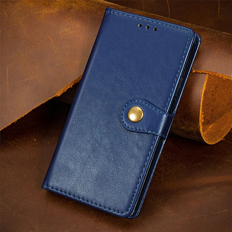 Funda de Cuero Cartera con Soporte Carcasa S07D para Google Pixel 4a Azul