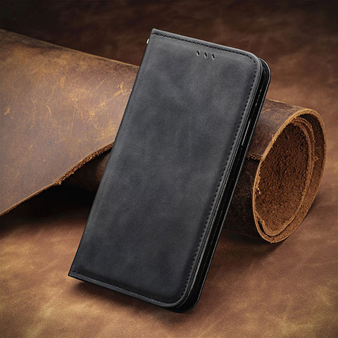 Funda de Cuero Cartera con Soporte Carcasa S08D para Xiaomi Poco F3 GT 5G Negro