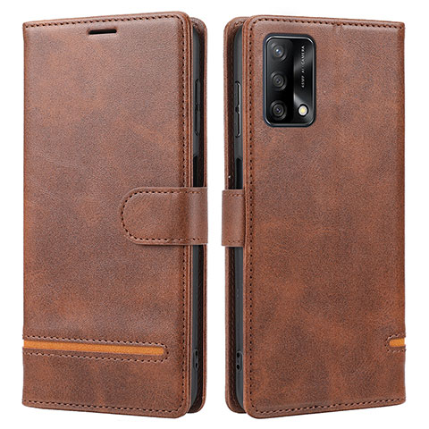 Funda de Cuero Cartera con Soporte Carcasa SY1 para Oppo A95 4G Marron