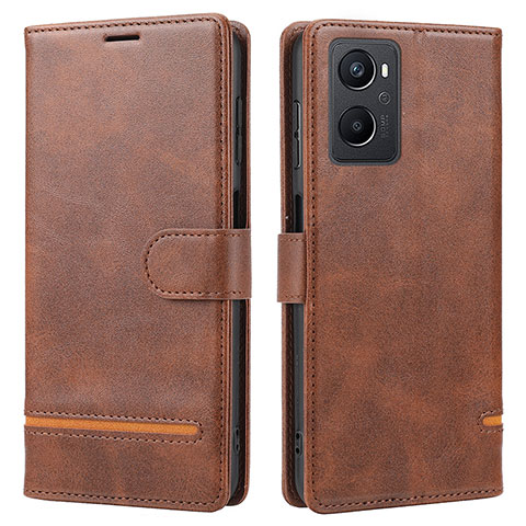 Funda de Cuero Cartera con Soporte Carcasa SY1 para Oppo Reno8 Z 5G Marron