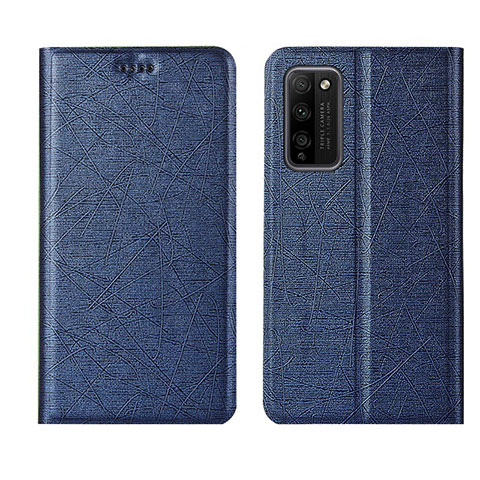 Funda de Cuero Cartera con Soporte Carcasa T01 para Huawei Honor 30 Lite 5G Azul