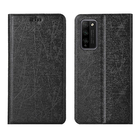 Funda de Cuero Cartera con Soporte Carcasa T01 para Huawei Honor 30 Lite 5G Negro