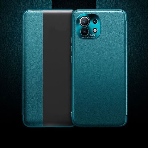 Funda de Cuero Cartera con Soporte Carcasa T01 para Xiaomi Mi 11 5G Verde