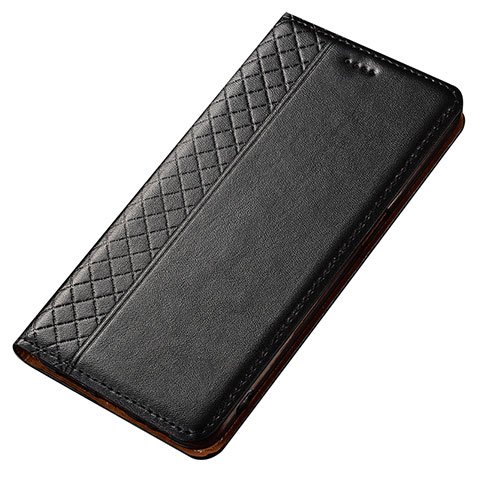 Funda de Cuero Cartera con Soporte Carcasa T02 para Samsung Galaxy A80 Negro