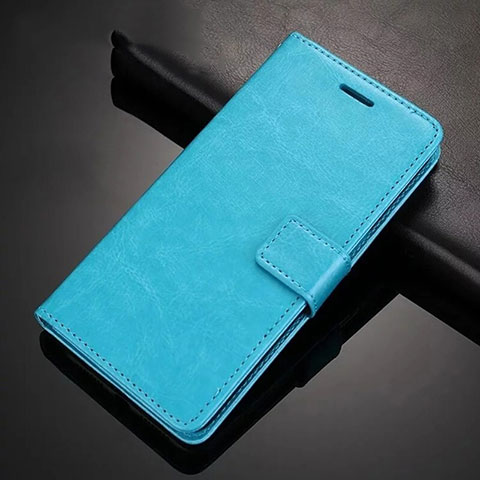 Funda de Cuero Cartera con Soporte Carcasa T02 para Xiaomi Redmi Note 8 Azul Cielo