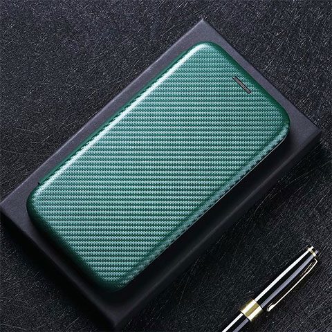 Funda de Cuero Cartera con Soporte Carcasa T03 para Huawei Mate 40 Pro Verde