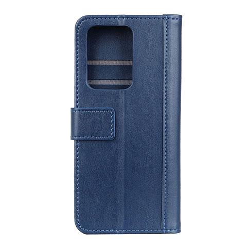 Funda de Cuero Cartera con Soporte Carcasa T03 para Huawei P40 Pro+ Plus Azul