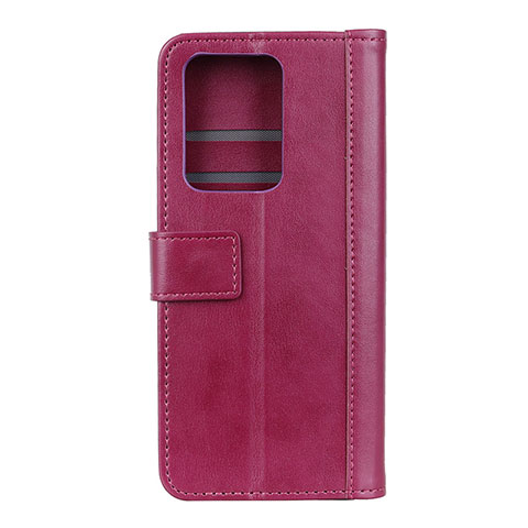 Funda de Cuero Cartera con Soporte Carcasa T03 para Huawei P40 Pro+ Plus Rosa Roja