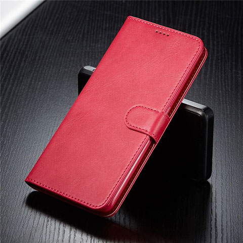 Funda de Cuero Cartera con Soporte Carcasa T03 para Samsung Galaxy A90 4G Rojo