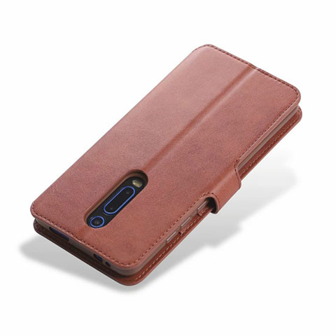 Funda de Cuero Cartera con Soporte Carcasa T03 para Xiaomi Mi 9T Pro Marron