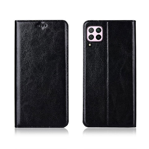 Funda de Cuero Cartera con Soporte Carcasa T05 para Huawei P40 Lite Negro