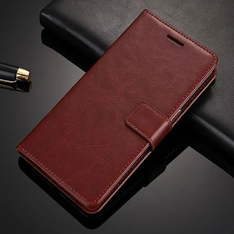 Funda de Cuero Cartera con Soporte Carcasa T06 para Huawei P30 Pro Marron