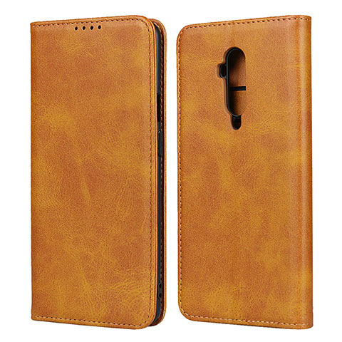 Funda de Cuero Cartera con Soporte Carcasa T06 para OnePlus 7T Pro Naranja