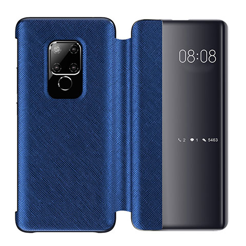 Funda de Cuero Cartera con Soporte Carcasa T07 para Huawei Mate 20 Azul