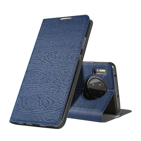 Funda de Cuero Cartera con Soporte Carcasa T07 para Huawei Mate 30 5G Azul