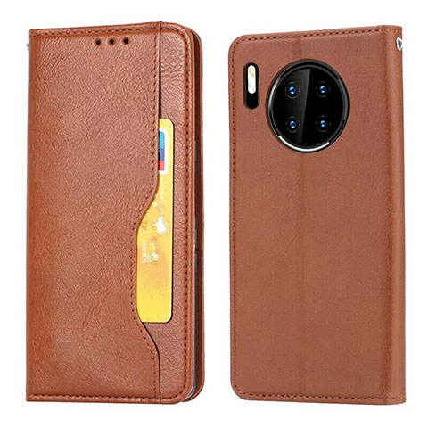 Funda de Cuero Cartera con Soporte Carcasa T08 para Huawei Mate 30 Pro Naranja