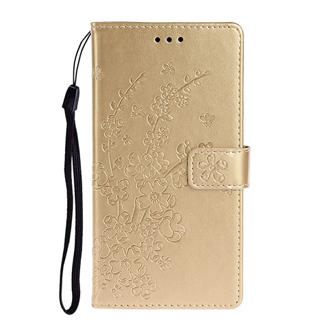 Funda de Cuero Cartera con Soporte Carcasa T08 para Huawei P40 Pro Oro